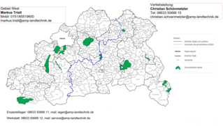 Karte auf Gemeindeebene