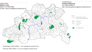 Karte auf Gemeindeebene
