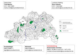 Karte auf Gemeindeebene